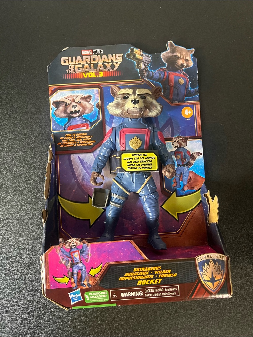 Hasbro Guardians of the Galaxy Vol 3 Rocket 8" Action Figure Super Hero Toy New